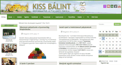 Desktop Screenshot of kissbalint.hu